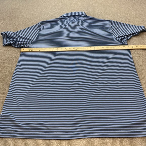 Southern Marsh Polo Shirt Mens Size XXL Blue Striped Emerald Bay Golf Club Logo - Picture 7 of 10